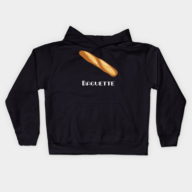 Baguette FOGS FOOD FRENCH 6 Kids Hoodie by FOGSJ